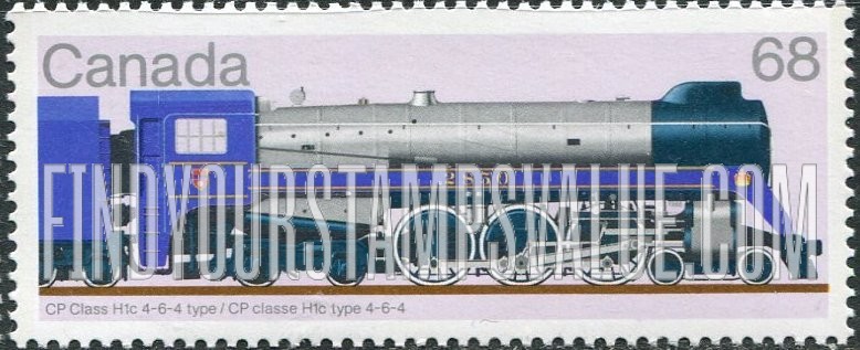 FindYourStampsValue: Locomotives Type of 1984: CP H1c