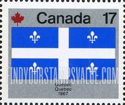 FindYourStampsValue: Flag of Quebec