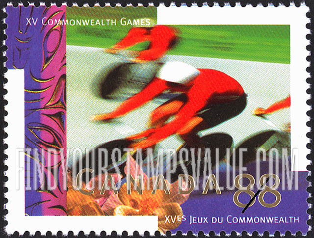FindYourStampsValue: XV Commonwealth Games, Victoria: Cycling