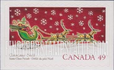 FindYourStampsValue: Christmas: Santa Claus and Sleg