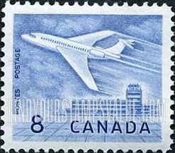 FindYourStampsValue: Jet at Ottawa Airport