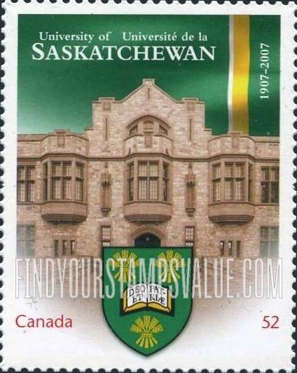 FindYourStampsValue: Universities Type of 2003: University of Saskatchewan, centennial