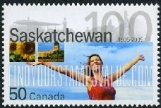 FindYourStampsValue: Province of Saskatchewan, Centennial