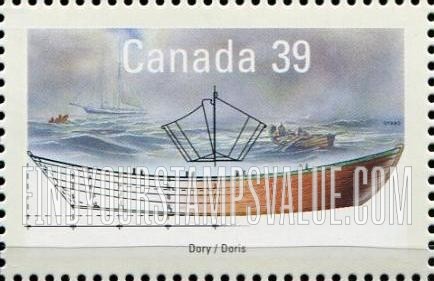 FindYourStampsValue: Small Craft Type of 1989:Dory