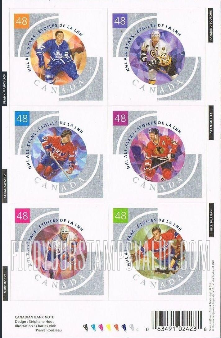 FindYourStampsValue: National Hockey League Stars