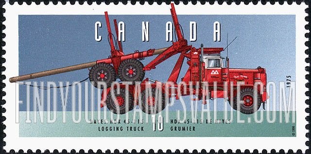 FindYourStampsValue: 1975 Hayes HDX 45-115 Logging Truck