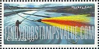 FindYourStampsValue: Fishing Flies: Mickey Finn