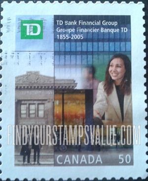 FindYourStampsValue: TD Bank Financial Group, 150th Anniversary