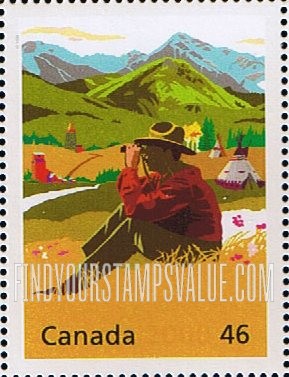 FindYourStampsValue: A Tradition of Generosity: Eric Lafferty Harvie (1892-1975), philantropist, and mountain scene