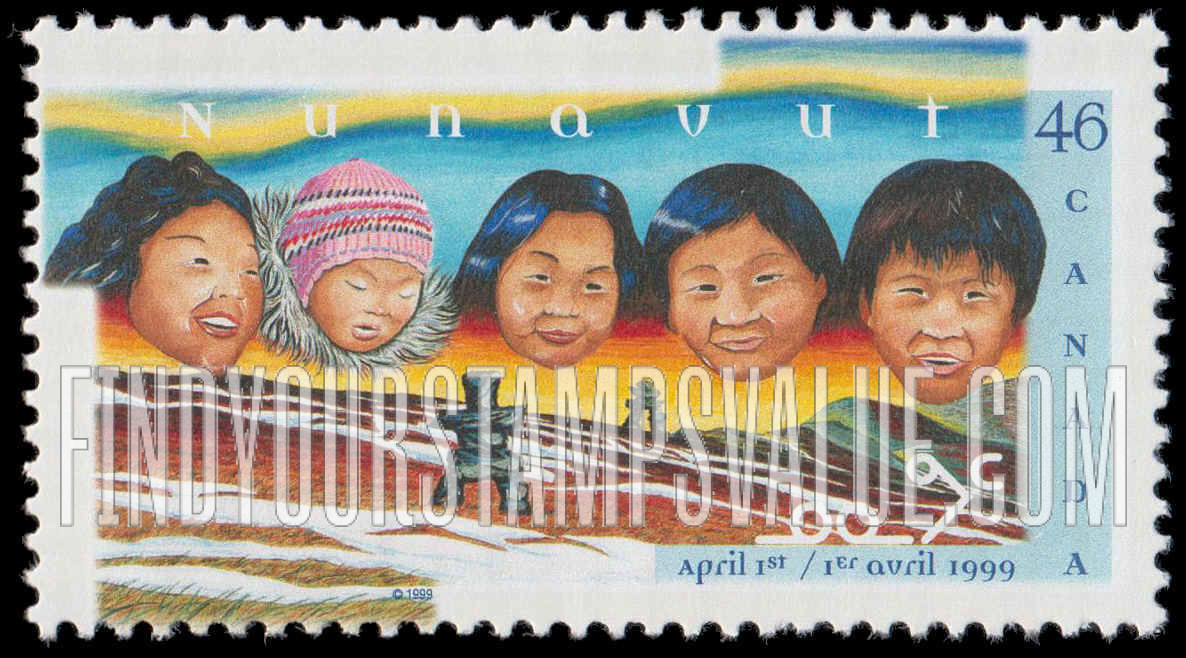FindYourStampsValue: Creation of the Nunavut Territory
