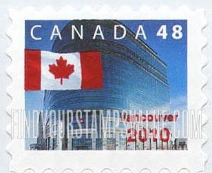 FindYourStampsValue: Flag and Canada Post Headquarters