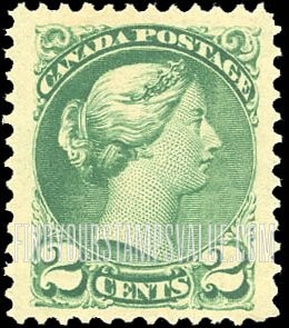 FindYourStampsValue: Montreal and Ottawa Printings: Queen Victoria