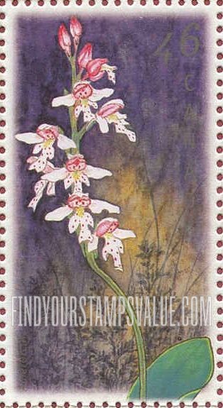 FindYourStampsValue: Amerorchis rotundifolia, by Yakman Lai
