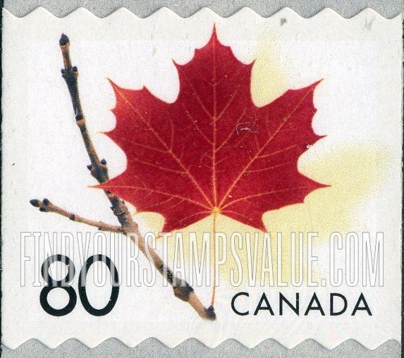 FindYourStampsValue: Maple Leaf Types of 2003: Maple Leaf on Twig