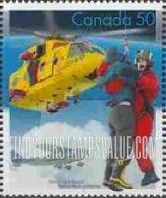 FindYourStampsValue: Search and Rescue: Helicopter, airplane and rescuers.