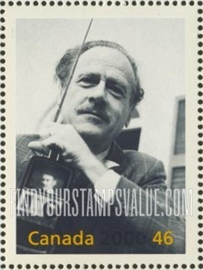 FindYourStampsValue: Great Thinkers: Marshall McLuhan (1911-80), philosopher, and television set