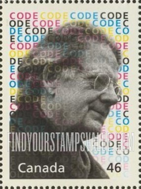 FindYourStampsValue: Great Thinkers: Northrop Frye (1912-91), literary critic, and word “code.”
