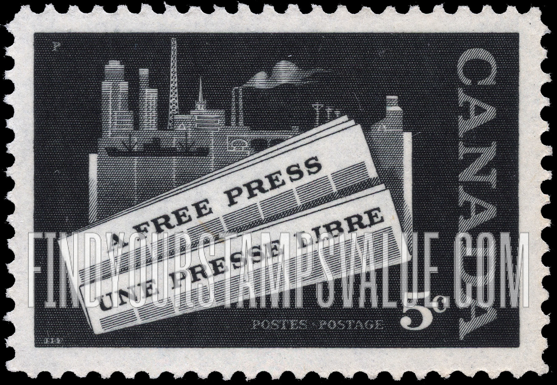 FindYourStampsValue: Newspapers and Symbols of Industry