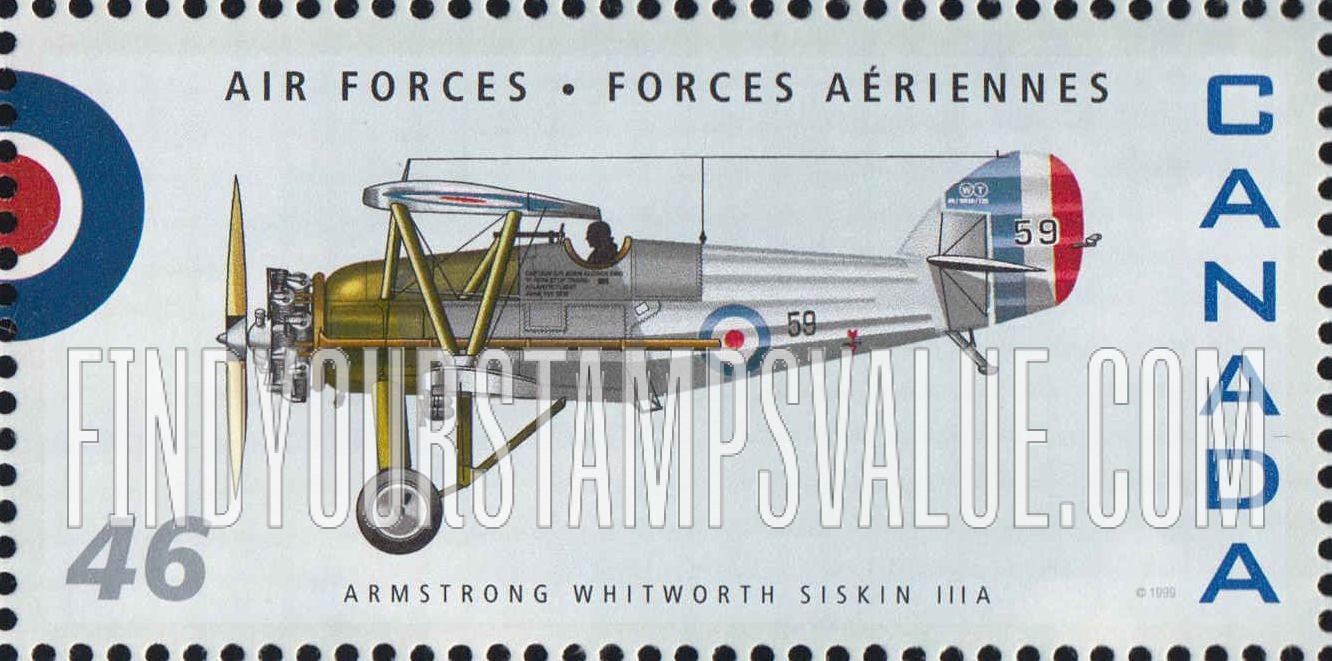 FindYourStampsValue: Armstrong Whitworth Siskin IIIA