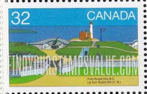FindYourStampsValue: Fort Rodd Hill, British Columbia