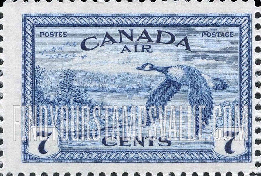 FindYourStampsValue: Canada Geese in Flight