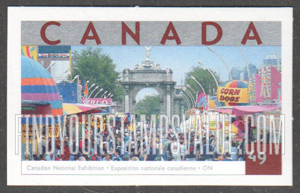FindYourStampsValue: Tourist Attractions Type of 2001: Canadian National Exhibition, Toronto
