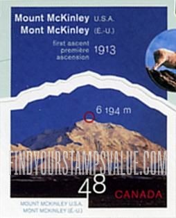 FindYourStampsValue: International Year of Mountains: Mount McKinley, Alaska