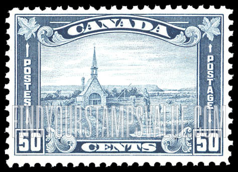 FindYourStampsValue: Museum at Grand Pré and Monument to Evangeline
