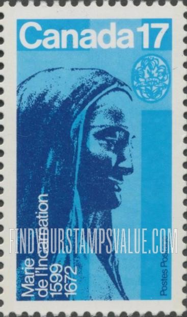 FindYourStampsValue: Marie de L’Incarnation, by Emile Brunet