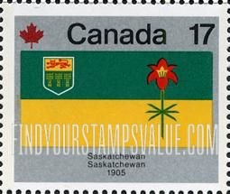 FindYourStampsValue: Flag of Saskatchewan