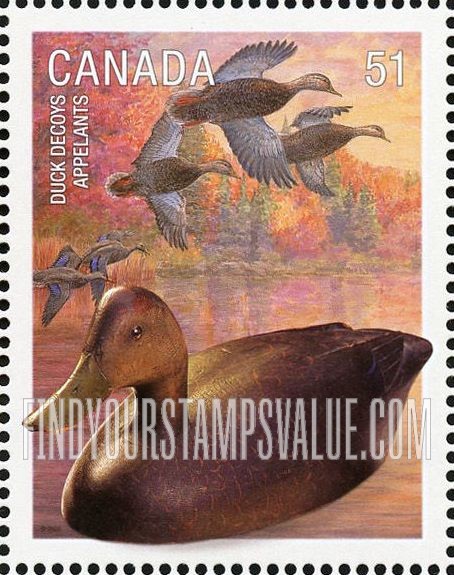 FindYourStampsValue: Ducks and Duck Decoys:  American black ducks