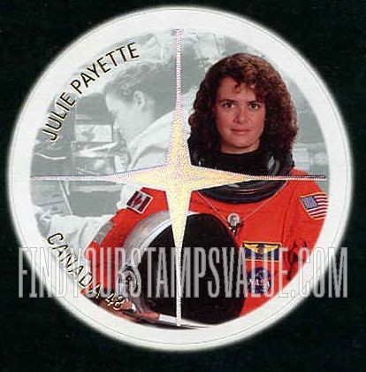 FindYourStampsValue: Canadian Astronauts: Julie Payette