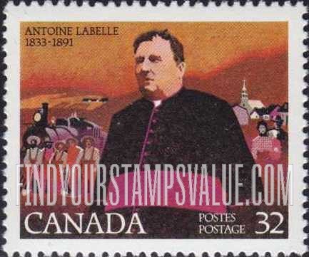 FindYourStampsValue: Antoine Labelle (1833- 1983), Deputy Minister for Settlement