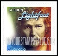 FindYourStampsValue: Popular Singers: Gordon Lightfoot