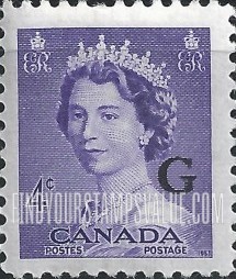 FindYourStampsValue: Official Stamps - Elizabeth II overprinted in black
