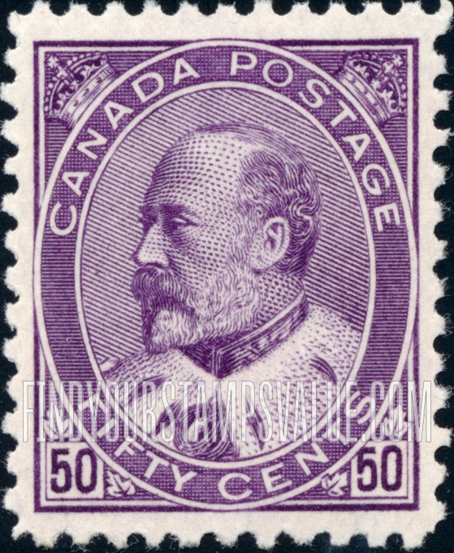 FindYourStampsValue: Imperial Penny Postage Issue: King Edward VII