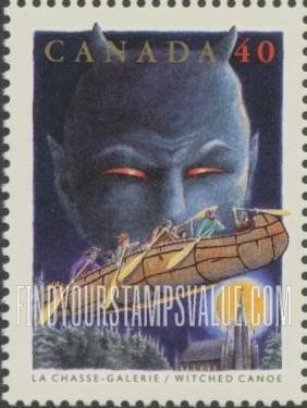 FindYourStampsValue: Folktales: Witched Canoe