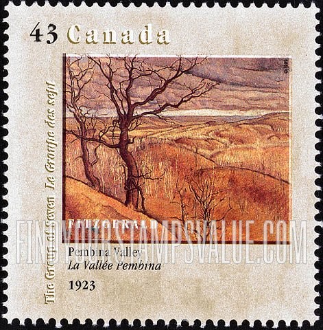 FindYourStampsValue: Pembina Valley, by Lionel LeMoine FitzGerald.