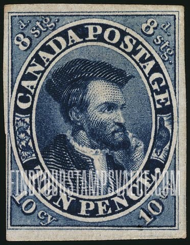 FindYourStampsValue: Province of Canada: Jacques Cartier