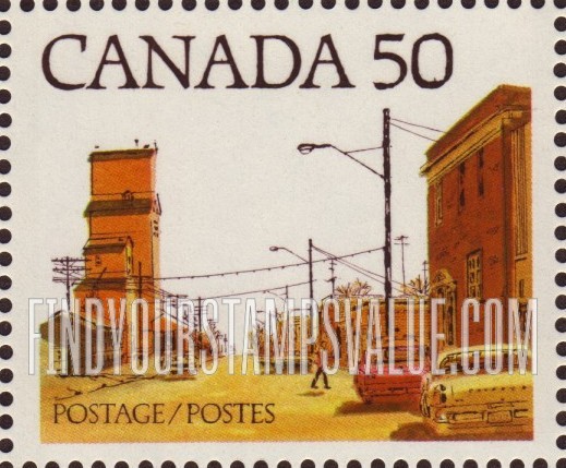 FindYourStampsValue: Main Street, Prairie Town