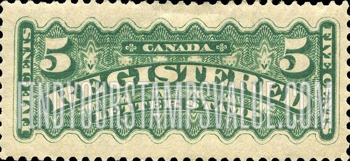 FindYourStampsValue: REGISTRATION STAMPS