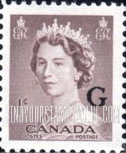 FindYourStampsValue: Official Stamps - Elizabeth II overprinted in black