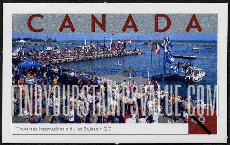 FindYourStampsValue: Tourist Attractions Type of 2001: Traversée Internationale du Lac St. Jean Swimming Marathon, Quebec