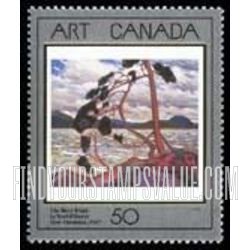 FindYourStampsValue: Art Type of 1988: The West Wind, by Tom Thomson