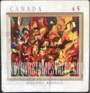 FindYourStampsValue: “Peinture,” Jean-Paul Riopelle