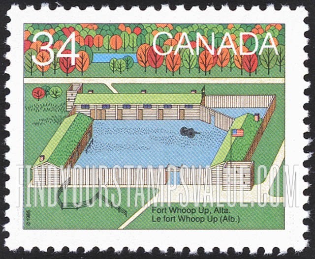 FindYourStampsValue: Fort Whoop Up, Alberta