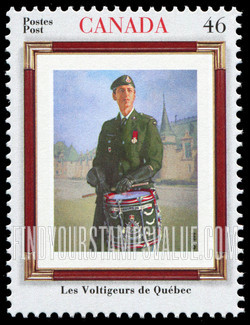 FindYourStampsValue: Regiments: Les Voltigeurs de Quebec