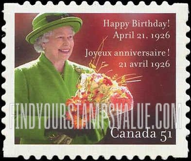 FindYourStampsValue: Queen Elizabeth II, 80th Birthday