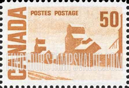 FindYourStampsValue: Summer’s Stores by John Ensor (grain elevators)