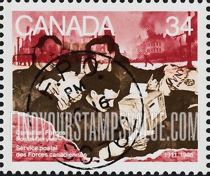 FindYourStampsValue: Canadian Forces Postal Service, 75th Anniversary